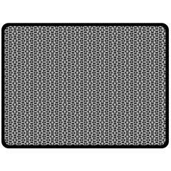 Black And White Triangles Fleece Blanket (large)  by Sparkle