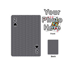 Black And White Triangles Playing Cards 54 Designs (mini) by Sparkle