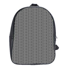 Black And White Triangles School Bag (xl) by Sparkle