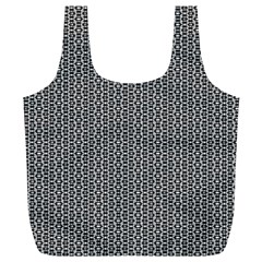 Black And White Triangles Full Print Recycle Bag (xl) by Sparkle