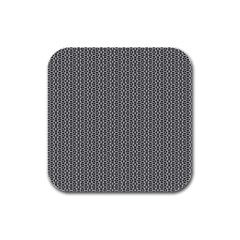 Black And White Triangles Rubber Square Coaster (4 Pack)  by Sparkle