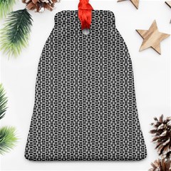 Black And White Triangles Ornament (bell) by Sparkle