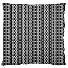 Black And White Triangles Large Cushion Case (one Side) by Sparkle