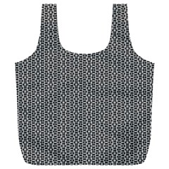 Black And White Triangles Full Print Recycle Bag (xxxl) by Sparkle