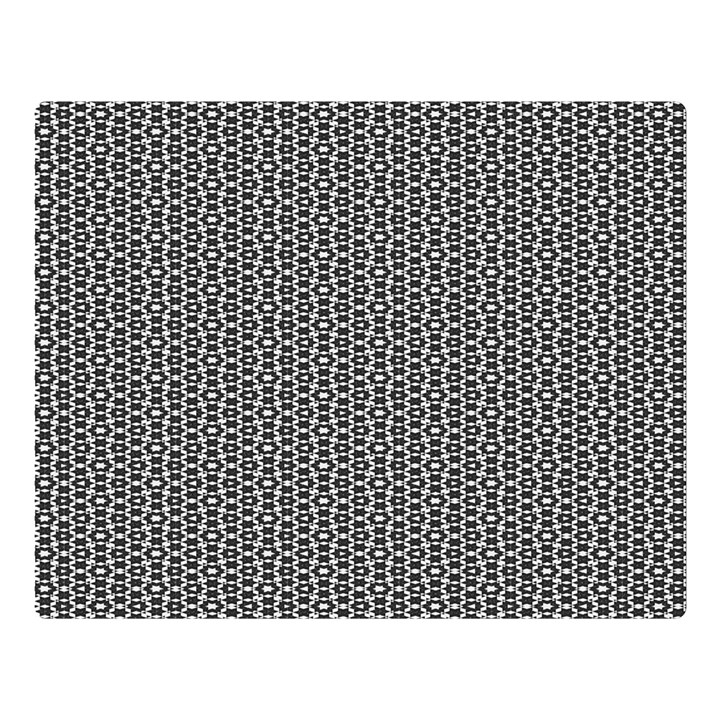 Black And White Triangles Double Sided Flano Blanket (Large) 