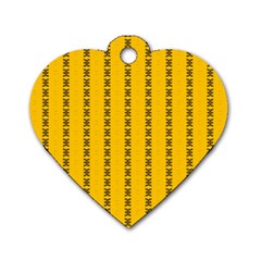 Digital Stars Dog Tag Heart (two Sides) by Sparkle