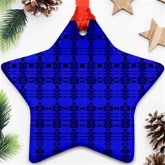 Digital Illusion Star Ornament (two Sides) by Sparkle