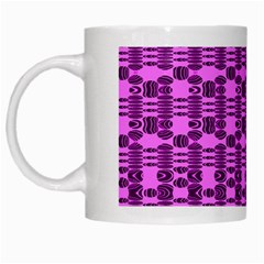 Digital Violet White Mugs by Sparkle