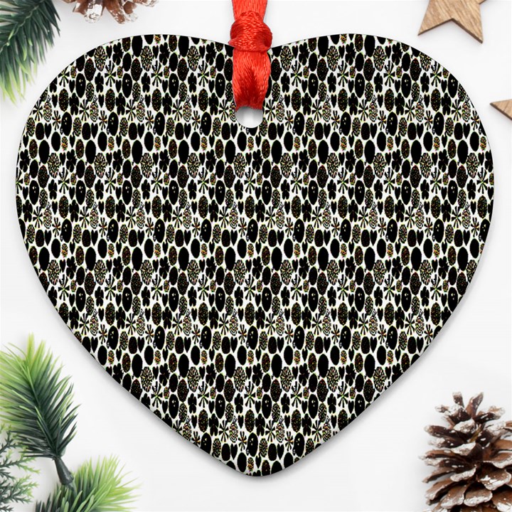 Digital Mandale Ornament (Heart)