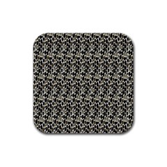 Digital Mandale Rubber Coaster (square)  by Sparkle