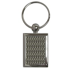 Digital Mandale Key Chain (rectangle) by Sparkle