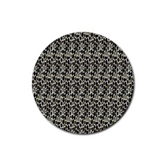 Digital Mandale Rubber Round Coaster (4 Pack)  by Sparkle