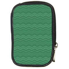 Digital Waves Compact Camera Leather Case by Sparkle