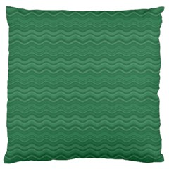 Digital Waves Large Flano Cushion Case (two Sides)