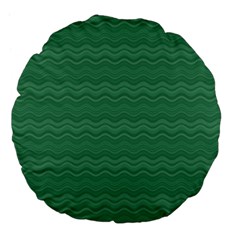 Digital Waves Large 18  Premium Flano Round Cushions