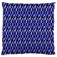 Blue Diamonds Large Cushion Case (two Sides) by Sparkle