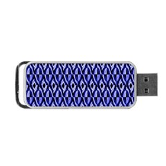 Blue Diamonds Portable Usb Flash (two Sides) by Sparkle