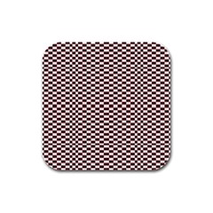 Red Sparks Rubber Square Coaster (4 Pack)  by Sparkle