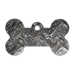 Grey Glow Cartisia Dog Tag Bone (two Sides) by Sparkle