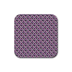 Flowers Pattern Rubber Coaster (Square) 