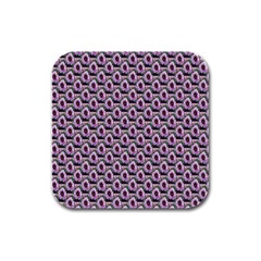 Flowers Pattern Rubber Square Coaster (4 pack) 