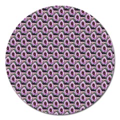 Flowers Pattern Magnet 5  (Round)