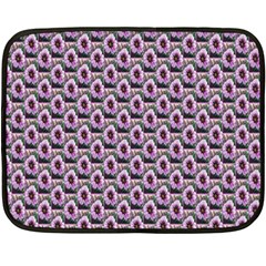 Flowers Pattern Double Sided Fleece Blanket (Mini) 