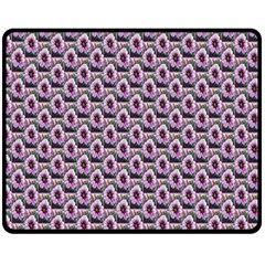 Flowers Pattern Fleece Blanket (Medium) 