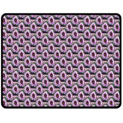 Flowers Pattern Double Sided Fleece Blanket (Medium) 