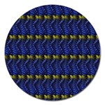 Blue Illusion Magnet 5  (Round) Front