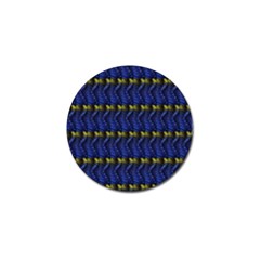 Blue Illusion Golf Ball Marker by Sparkle