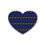 Blue Illusion Heart Coaster (4 pack)  Front