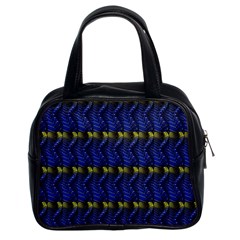 Blue Illusion Classic Handbag (two Sides) by Sparkle