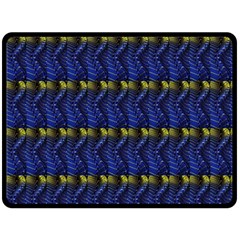 Blue Illusion Fleece Blanket (large)  by Sparkle