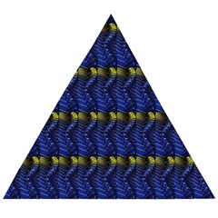 Blue Illusion Wooden Puzzle Triangle by Sparkle