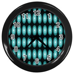 Mandala Pattern Wall Clock (black)