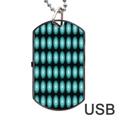 Mandala Pattern Dog Tag Usb Flash (two Sides) by Sparkle