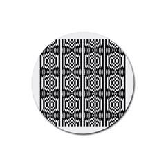 Optical Illusion Rubber Coaster (round)  by Sparkle