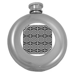 Mandala Pattern Round Hip Flask (5 Oz) by Sparkle