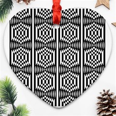 Mandala Pattern Heart Ornament (two Sides) by Sparkle