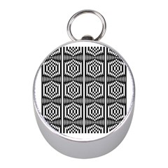 Mandala Pattern Mini Silver Compasses by Sparkle