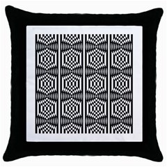 Optical Illusion Throw Pillow Case (black)