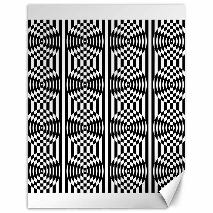 Optical Illusion Canvas 12  x 16 