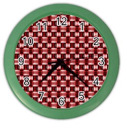 Red Kalider Color Wall Clock