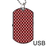 Red Kalider Dog Tag USB Flash (Two Sides) Front