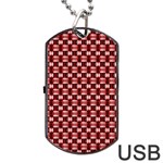 Red Kalider Dog Tag USB Flash (Two Sides) Back