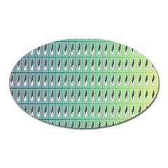 Polka Dots Oval Magnet