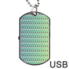 Polka Dots Dog Tag Usb Flash (two Sides) by Sparkle