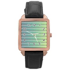 Sparkcubes Rose Gold Leather Watch  by Sparkle