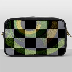 Digital Checkboard Toiletries Bag (one Side) by Sparkle